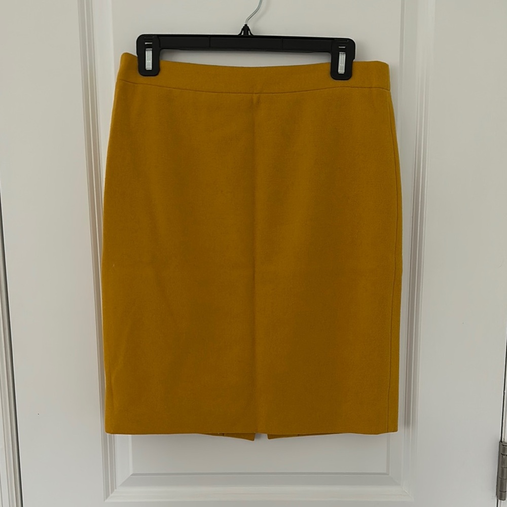 Mustard Yellow Pencil Skirt